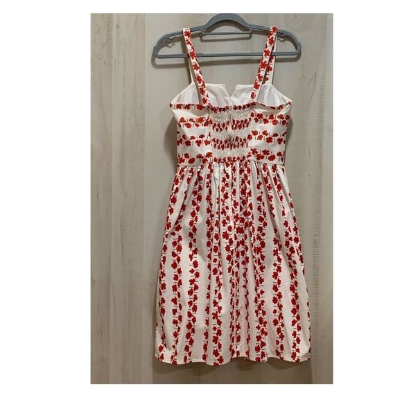 R & K Originals Summer Dress W/Poppy Print Size 8 - Picture 2 of 6